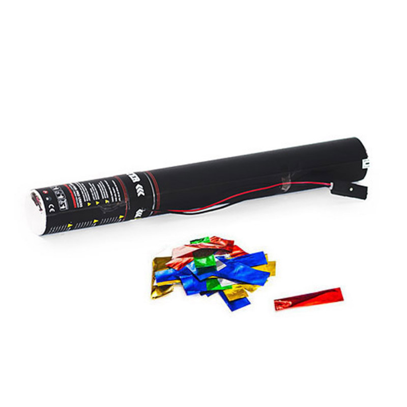 Electric Cannon 50 cm metallic confetti - Multicol